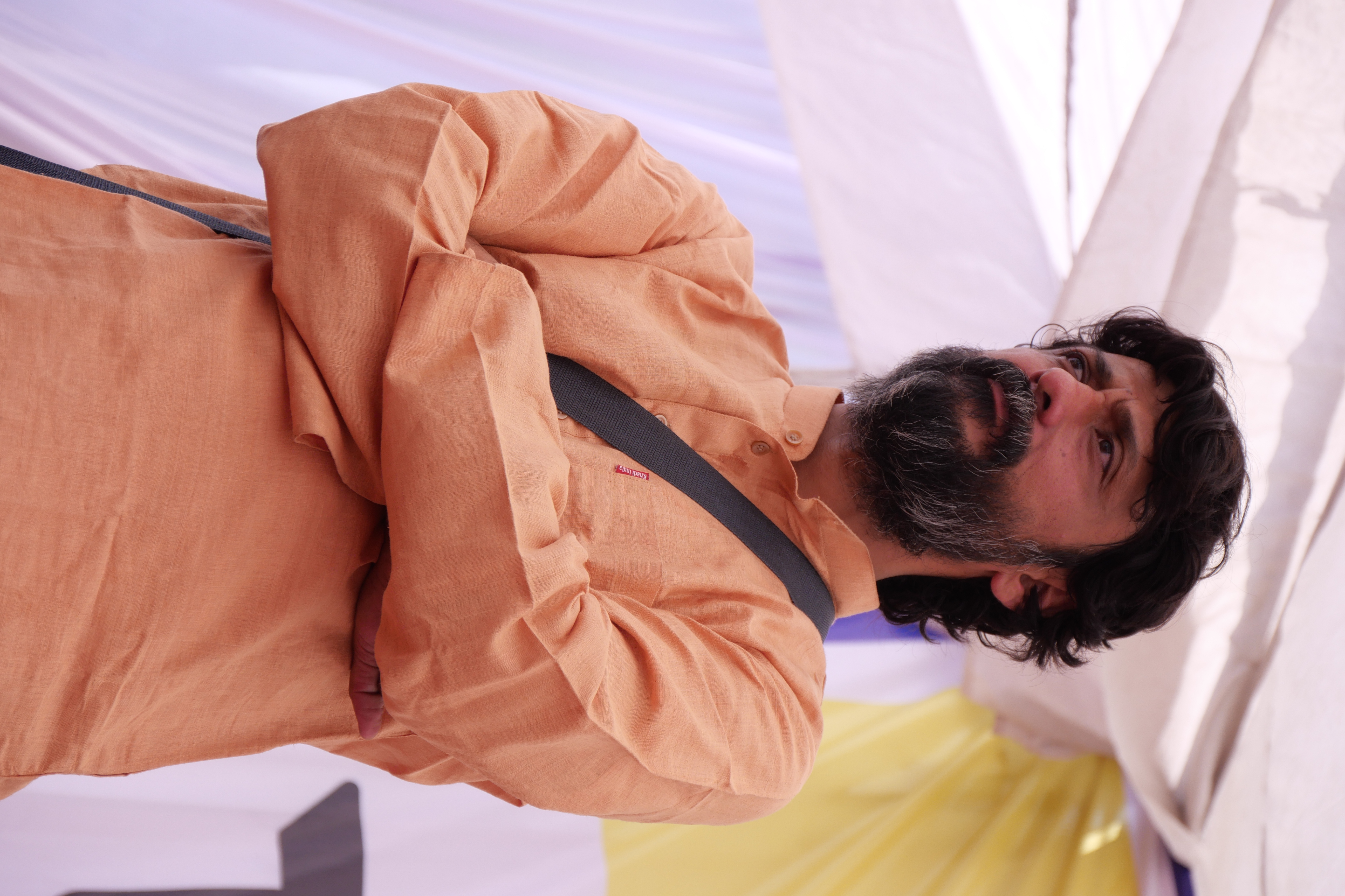Praaveen Kaashi at a public advocacy event